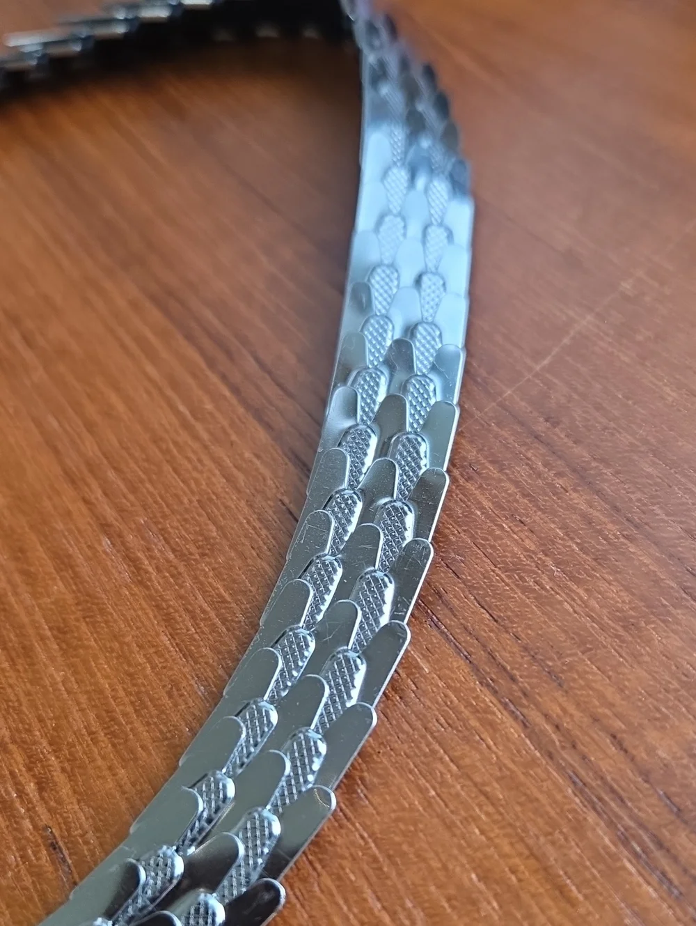 1970s Disco Expandable Silver Belt